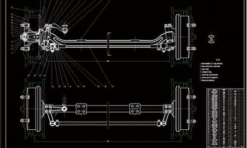 汽车前桥材质_汽车前桥cad